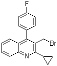 3-(Bromomethyl)-2-cyclopropyl-4-(4-fluorophenyl)quinoline Structure,154057-56-4Structure