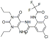 Benzamide, n-(6-amino-1,2,3,4-tetrahydro-2,4-dioxo-1,3-dipropyl-5-pyrimidinyl)-3,5-dichloro-2-[(trifluoroacetyl)amino]-(9ci) Structure,154623-75-3Structure