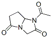 1H-pyrrolo[1,2-a]imidazole-2,5(3h,6h)-dione, 1-acetyldihydro- Structure,154670-35-6Structure