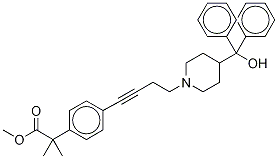 1-Dehydroxy-1-dehydro-fexofenadine-d6 methyl ester Structure,154825-95-3Structure