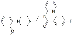 4-Fluoro-N-[2-[4-(2-methoxyphenyl)piperazin-1-yl]ethyl]-N-pyridin-2-ylbenzamide Structure,155204-26-5Structure