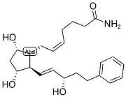 (5Z)-7-{(1r,2r,3r,5s)-3,5-dihydroxy-2-[(3s)-3-hydroxy-5-phenyl-1-penten-1-yl]cyclopentyl}-5-heptenamide Structure,155205-89-3Structure