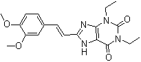 (E)-8-(3,4-dimethoxystyryl)-1,3-diethyl-1h-purine-2,6(3h,7h)-dione Structure,155270-98-7Structure