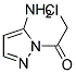 1H-pyrazol-5-amine, 1-(chloroacetyl)-(9ci) Structure,155347-68-5Structure