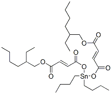 2-Ethylhexyl 6,6-dibutyl-14-ethyl-4,8,11-trioxo-5,7,12-trioxa-6-stannaoctadeca-2,9-dienoate Structure,15546-12-0Structure