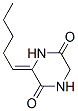 2,5-Piperazinedione,3-pentylidene-(9ci) Structure,155527-36-9Structure