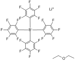 Lithium Tetrakis(pentafluorophenyl)borate-Ethyl Ether Complex Structure,155543-02-5Structure