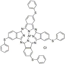 Aluminum 2,9,16,23-tetrakis(phenylthio)-29h,31h-phthalocyanine chloride Structure,155613-95-9Structure