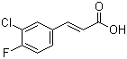 3-Chloro-4-Fluorocinnamicacid Structure,155814-22-5Structure