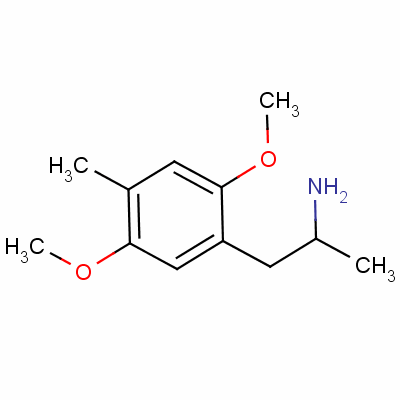 2,5-Dimethoxy-4-methylamphamine Structure,15588-95-1Structure