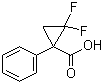 2,2-Difluoro-1-phenylcyclopropanecarboxylic acid Structure,156021-07-7Structure