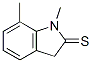 2H-indole-2-thione, 1,3-dihydro-1,7-dimethyl- Structure,156136-68-4Structure