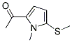 Ethanone, 1-[1-methyl-5-(methylthio)-1h-pyrrol-2-yl]- (9ci) Structure,156210-71-8Structure