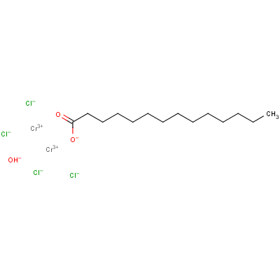 Tetradecanoato chromic chloride hydroxide Structure,15659-56-0Structure