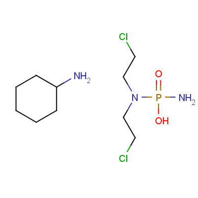 N,n-bis(2-chloroethyl)phosphorodiamidic acid cyclohexylammonium salt Structure,1566-15-0Structure