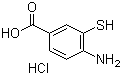 4-Amino-3-mercaptobenzoic acid HCl Structure,1571-66-0Structure