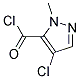 4-Chloro-1-methyl-1H-pyrazole-5-carbonyl chloride Structure,157142-50-2Structure