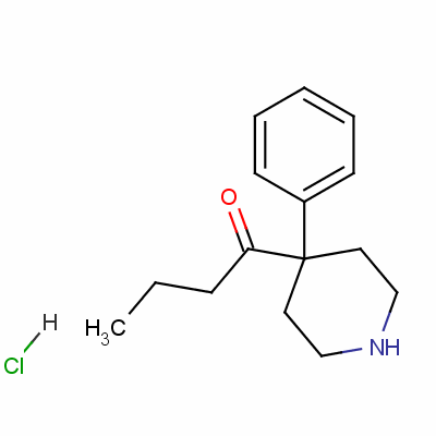 1-(4-Phenylpiperidin-4-yl)butan-1-one hydrochloride Structure,15847-65-1Structure