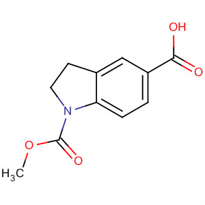 1-(Methoxycarbonyl)indoline-5-carboxylic acid Structure,158545-62-1Structure