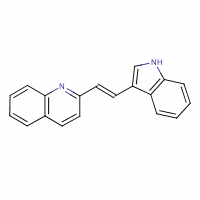 Quinoline,2-[2-(1h-indol-3-yl)ethenyl]- Structure,1586-47-6Structure