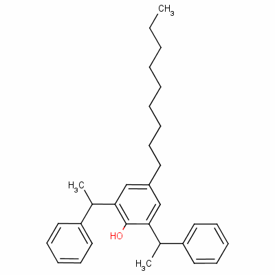 Phenol, 4-nonyl-2,6-bis(1-phenylethyl)- Structure,15860-96-5Structure