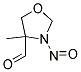 4-Oxazolidinecarboxaldehyde, 4-methyl-3-nitroso-(9ci) Structure,158619-24-0Structure