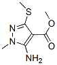 1H-pyrazole-4-carboxylicacid,5-amino-1-methyl-3-(methylthio)-,methylester(9ci) Structure,158712-31-3Structure