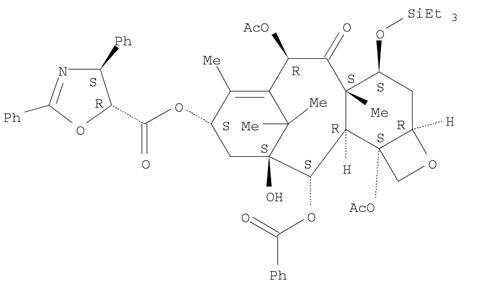 7-（Trimethylsilyl)-13-o-[((4s,5r)-2,4-diphenyl- 4,5-dihydro oxazol-5-yl)carbonyl]baccatin Ⅲ Structure,158722-23-7Structure