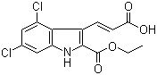 3-[(1E)-2-carboxyethenyl]-4,6-dichloro-1h-indole-2-carboxylic acid ethyl ester Structure,159054-14-5Structure