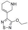 Pyridine, 3-(4-ethoxy-1,2,5-thiadiazol-3-yl)-1,2,5,6-tetrahydro-(9ci) Structure,159059-10-6Structure