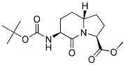 Methyl (3s,6s,8ar)-6-[(tert-butoxycarbonyl)amino]-5-oxooctahydroindolizine-3-carboxylate Structure,159405-37-5Structure