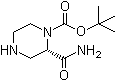 (S)-2-(aminocarbonyl)-1-piperazinecarboxylic acid 1,1-dimethylethyl ester Structure,159485-29-7Structure