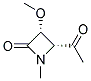 2-Azetidinone, 4-acetyl-3-methoxy-1-methyl-, cis-(9ci) Structure,159597-50-9Structure