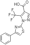 1-(4-Phenyl-thiazol-2-yl)-5-trifluoromethyl-1h-pyrazole-4-carboxylic acid Structure,159885-80-0Structure