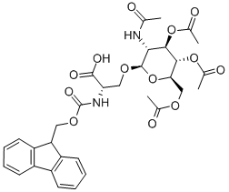 O-(2-acetamido-2-deoxy-3,4,6-tri-o-acetyl-|?-d-glucopyranosyl)-n-|á-(fluoren-9-yl-methoxycarbonyl)-l-serine Structure,160067-63-0Structure