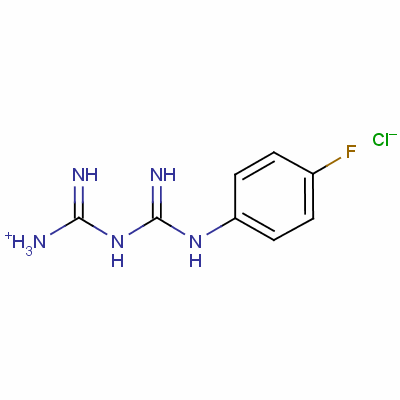 1-(4-Fluorophenyl)biguanide hydrochloride Structure,16018-83-0Structure