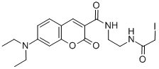 7-Diethylamino-3-((((2-iodoacetamido)ethyl) amino)carbonyl)coumarin Structure,160291-50-9Structure