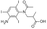 3-(N-(3-amino-2,4,6-triiodophenyl)acetamido)-2-methylpropanoic acid Structure,16034-77-8Structure