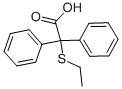 2-Ethylthio-2,2-diphenylacetic acid Structure,16036-85-4Structure