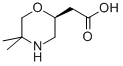 (2S)-(+)-5,5-dimethyl-2-morpholineacetic acid Structure,160415-07-6Structure