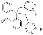 9(10H)-Anthracenone, 10,10-bis[(2-fluoro-4-pyridinyl)methyl]- Structure,160588-45-4Structure