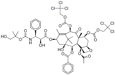 N-des-t-boc-n-2-(1-hydroxy-2-methyl)propyloxycarbonxyl-7,10-o-bis{[(2,2,2-trichloroethyl)oxy]carbonyl} docetaxel Structure,160651-89-8Structure