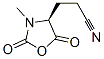 4-Oxazolidinepropanenitrile,3-methyl-2,5-dioxo-,(s)-(9ci) Structure,160880-93-3Structure