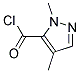 1H-pyrazole-5-carbonyl chloride, 1,4-dimethyl-(9ci) Structure,160886-90-8Structure