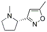 Isoxazole, 5-methyl-3-(1-methyl-2-pyrrolidinyl)-, (s)-(9ci) Structure,161423-38-7Structure