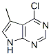 4-Chloro-5-methyl-7h-pyrrolo(2,3-d)pyrimidine Structure,1618-36-6Structure