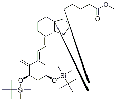 26,27-Didesmethyl-1,3-(tert-butyldimethylsilyl) (5e)-calcitriol 24-carboxylic acid methyl ester Structure,161885-78-5Structure