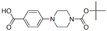 4-(4-(Tert-butoxycarbonyl)piperazino)benzoic acid Structure,162046-66-4Structure