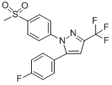 1-[(4-Methylsulfonyl)phenyl]-3-trifluoromethyl-5-(4-fluorophenyl)pyrazole Structure,162054-19-5Structure