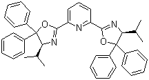 2,6-Bis((s)-4-isopropyl-5,5-diphenyl-4,5-dihydrooxazol-2-yl)pyridine Structure,162213-03-8Structure